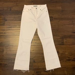 NWOT Lucky Brand Mini Boot White Jeans